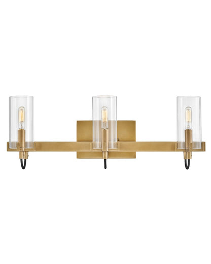 Hinkley Lighting Ryden Three Light Vanity in Heritage Brass 58063HB