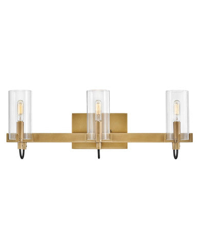 Hinkley Lighting Ryden Three Light Vanity in Heritage Brass 58063HB