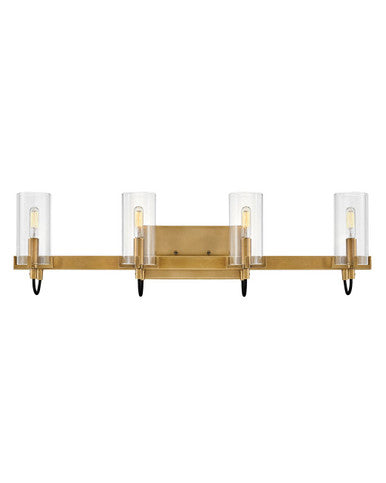 Hinkley Lighting Ryden Four Light Vanity in Heritage Brass 58064HB