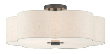 Livex Lighting Solstice Collection  5 Light English BronzeSemi Flush in English Bronze  58068-92