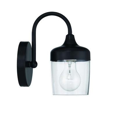 Craftmade Wrenn 1 Light Wall Sconce in Flat Black 58101-FB