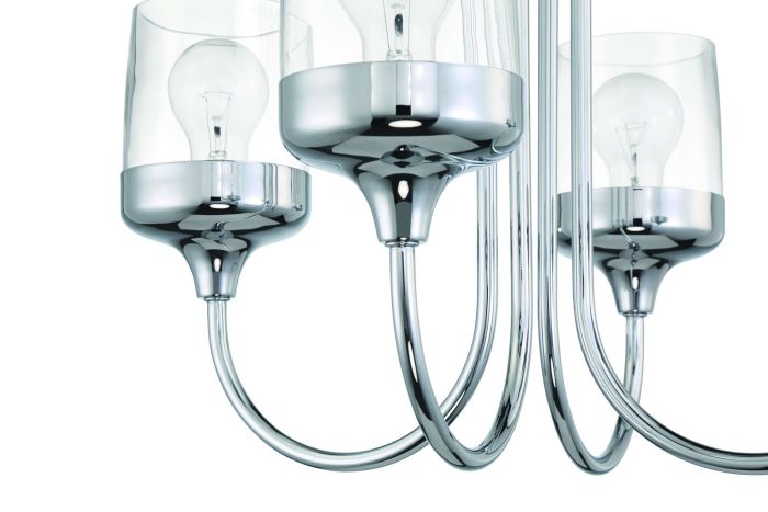 Craftmade Wrenn 4 Light Chandelier in Chrome 58124-CH