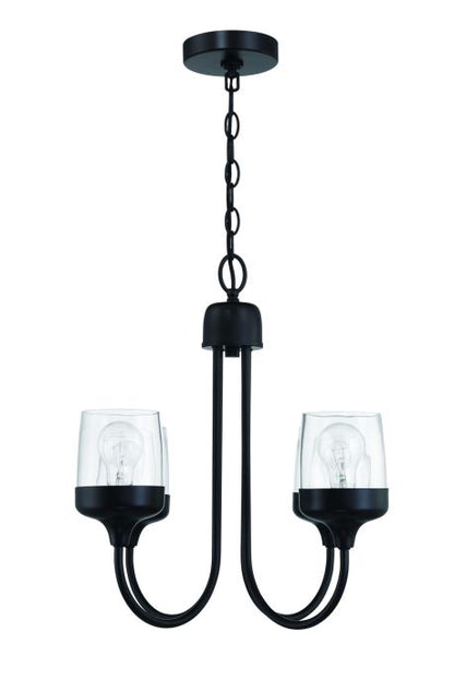 Craftmade Wrenn 4 Light Chandelier in Flat Black 58124-FB