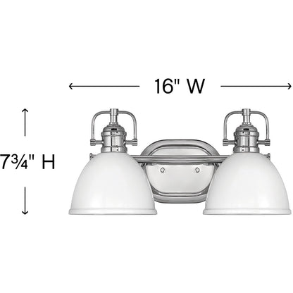 Hinkley Lighting Rowan Two Light Vanity Chrome 5812CM