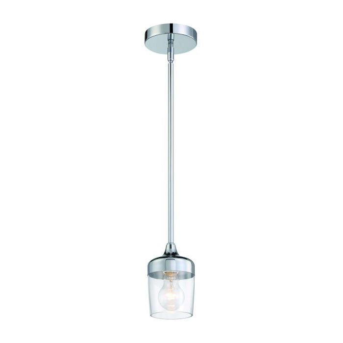 Craftmade Wrenn 1 Light Mini Pendant in Chrome 58191-CH