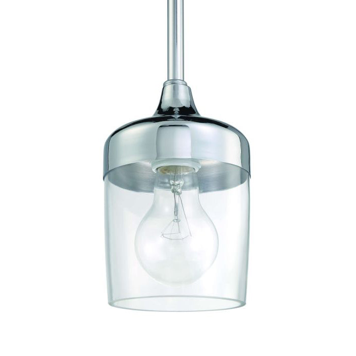 Craftmade Wrenn 1 Light Mini Pendant in Chrome 58191-CH