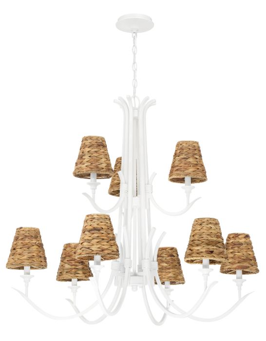 Craftmade Kokomo 9 Light Chandelier in Matte White 58329-MWW