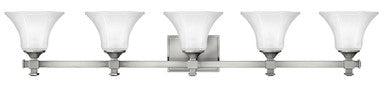 Hinkley Lighting Abbie Five Light Vanity Brushed Nickel 5855BN