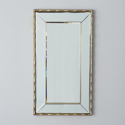 Global Views Bamboo Mirror Antique Brass 9.93677