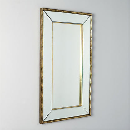 Global Views Bamboo Mirror Antique Brass 9.93677