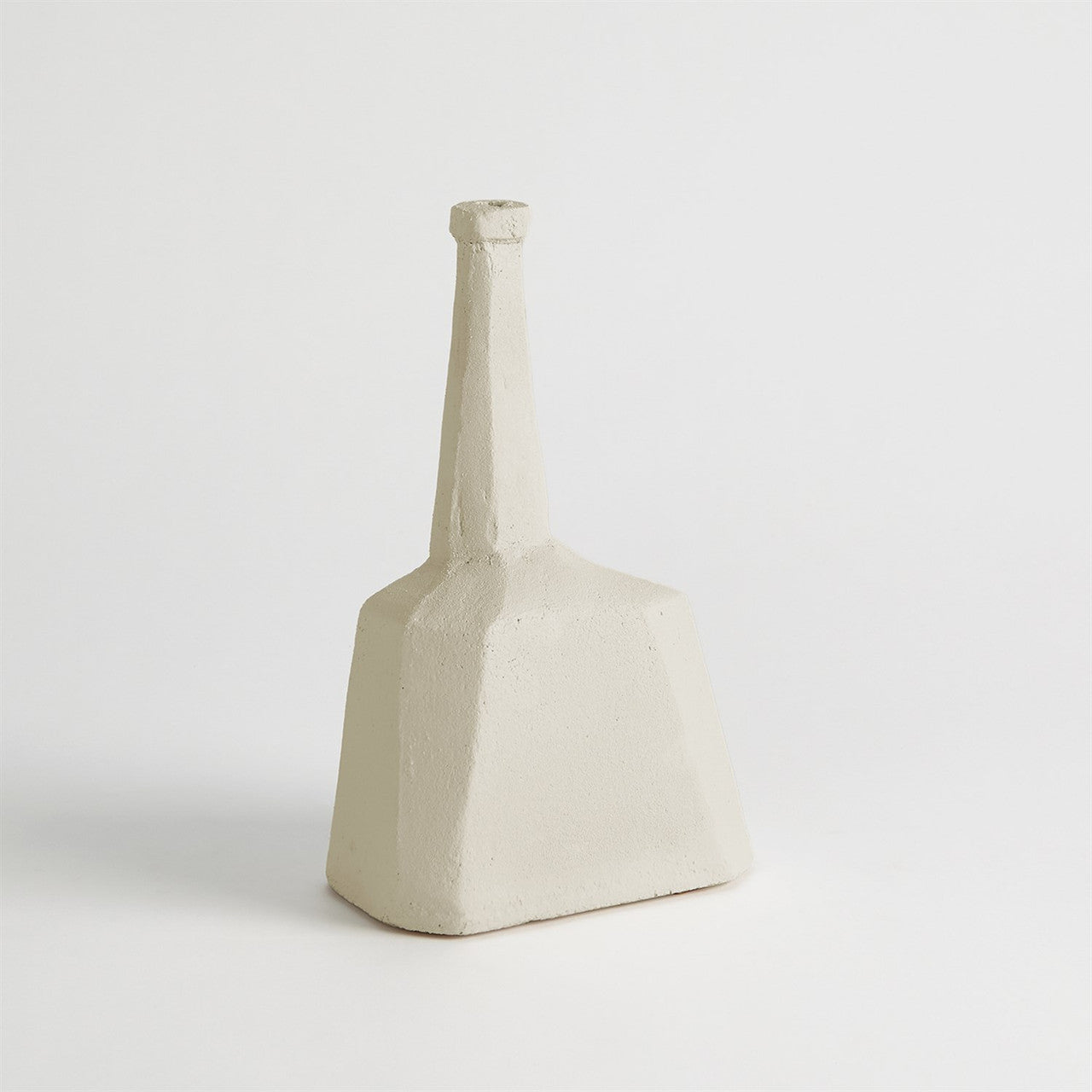 Global Views Studio A Home Sculpted Bottle-White-Small 7.10514