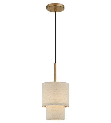 Livex Lighting Bellingham Collection 1 Light Antique Gold Leaf Mini Pendant 58891-48