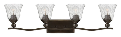 Hinkley Lighting Bolla Four Light Vanity Olde Bronze with Clear Seedy glass Clear Seedy Glass 5894OB-CL