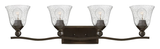 Hinkley Lighting Bolla Four Light Vanity Olde Bronze with Clear Seedy glass Clear Seedy Glass 5894OB-CL