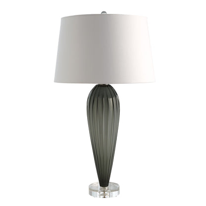 Global Views Teardrop Glass Lamp in Grey 8.83027