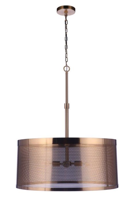 Craftmade Mesh 4 Light Pendant in Satin Brass 58994-SB