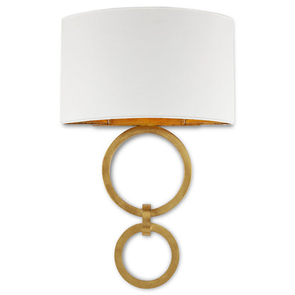 Currey & Co. Bolebrook White Wall Sconce 5900-0048