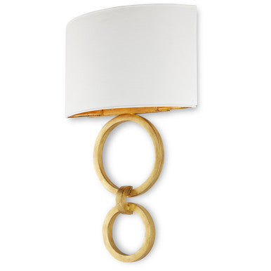 Currey & Co. Bolebrook White Wall Sconce 5900-0048