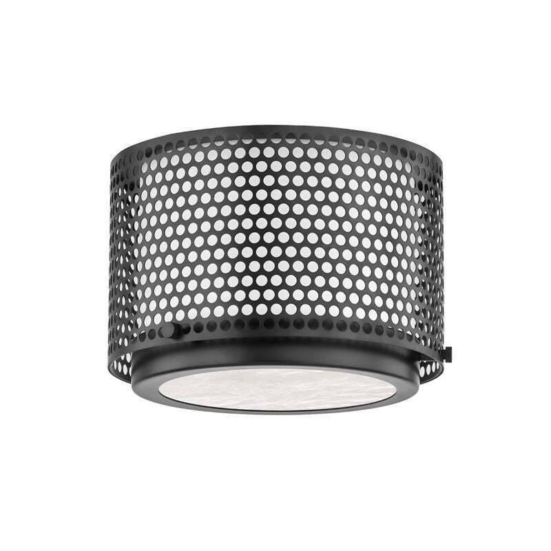 Hudson Valley Lighting Oracle Flush Mount in Black Brass 5910-BBR