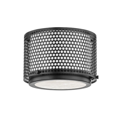 Hudson Valley Lighting Oracle Flush Mount in Black Brass 5910-BBR