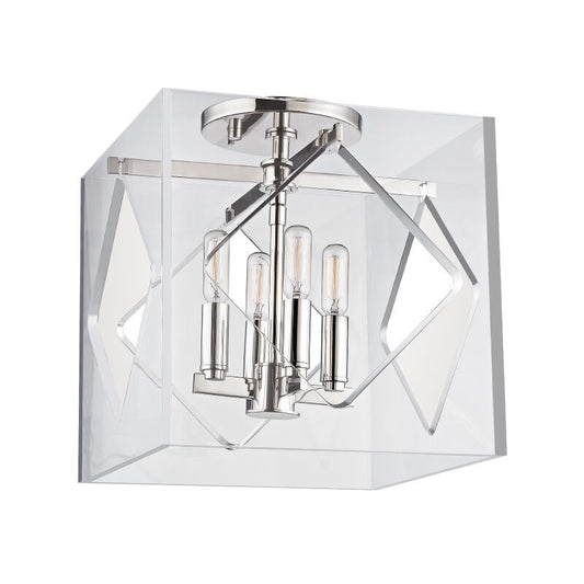 Hudson Valley Lighting Travis Semi Flush in Polished Nickel 5912F-PN