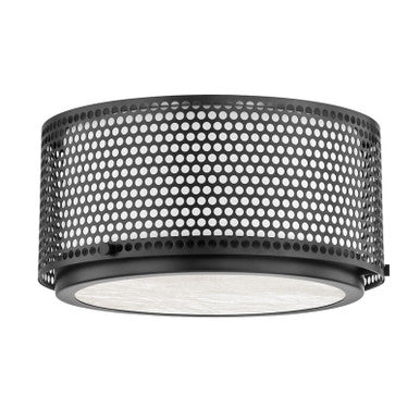 Hudson Valley Lighting Oracle Flush Mount in Black Brass 5914-BBR