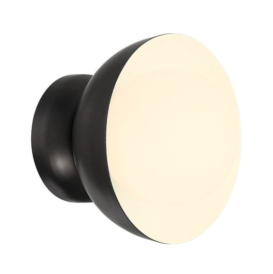 Craftmade Ventura Dome 1 Light Wall Sconce in Flat Black 59161-FB