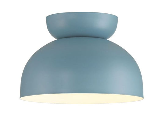 Craftmade Ventura Dome 1 Light Flushmount in Dusty Blue 59181-DB