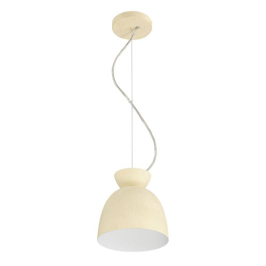 Craftmade Ventura Dome 1 Light Mini Pendant in Cottage White 59191-CW