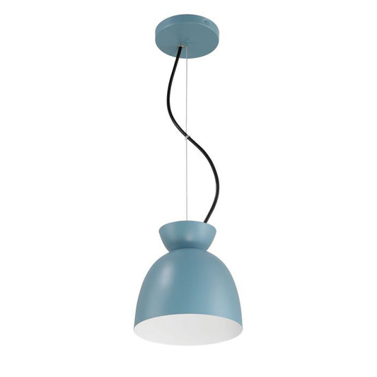 Craftmade Ventura Dome 1 Light Mini Pendant in Dusty Blue 59191-DB