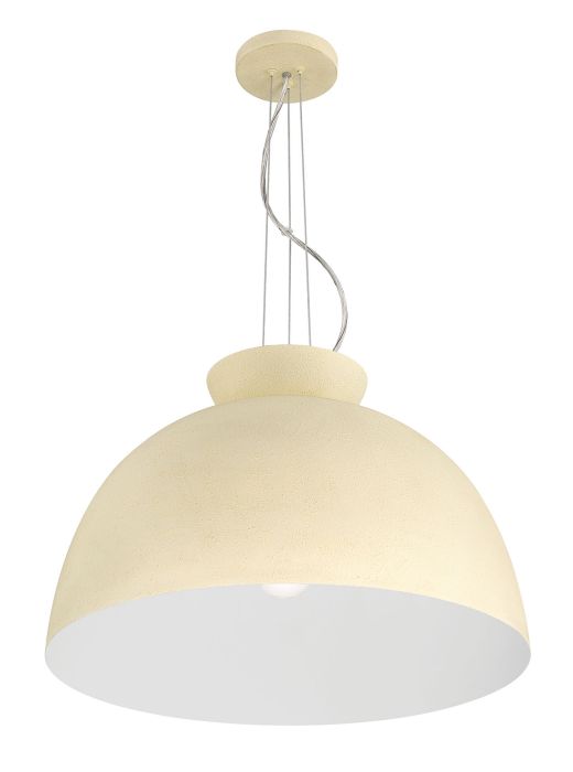 Craftmade Ventura Dome 1 Light Pendant in Cottage White 59192-CW