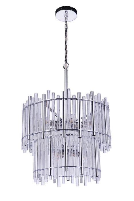 Craftmade Reveal 9 Light Chandelier in Chrome 59229-CH