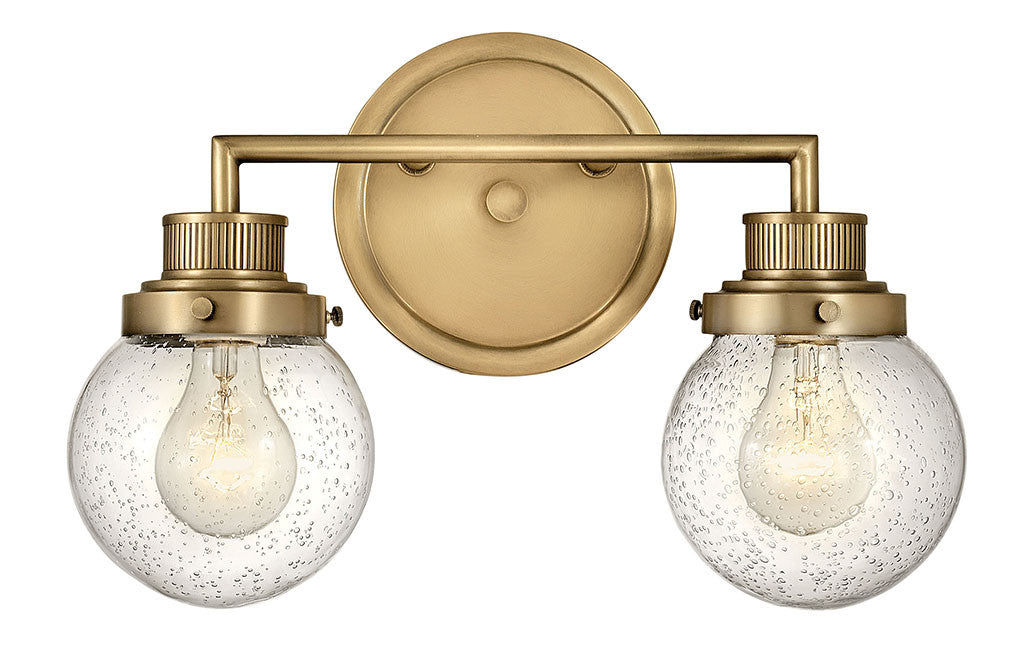 Hinkley Lighting Poppy Two Light Vanity Heritage Brass 5932HB