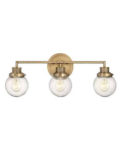 Hinkley Lighting Poppy Three Light Vanity Heritage Brass 5933HB