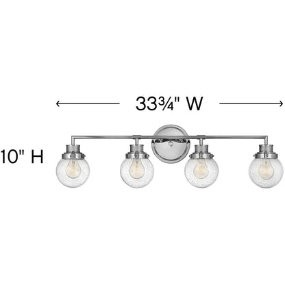 Hinkley Lighting Poppy Four Light Vanity Chrome 5934CM