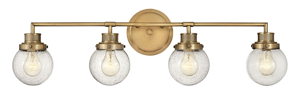 Hinkley Lighting Poppy Four Light Vanity Heritage Brass 5934HB