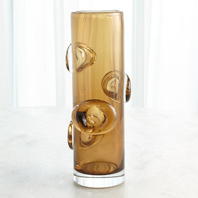 Global Views Studio A Home Halo Cylindrical Vase-Tobacco 7.60157