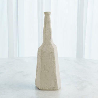 Global Views Studio A Home Sculpted Bottle-White-Med 7.10513