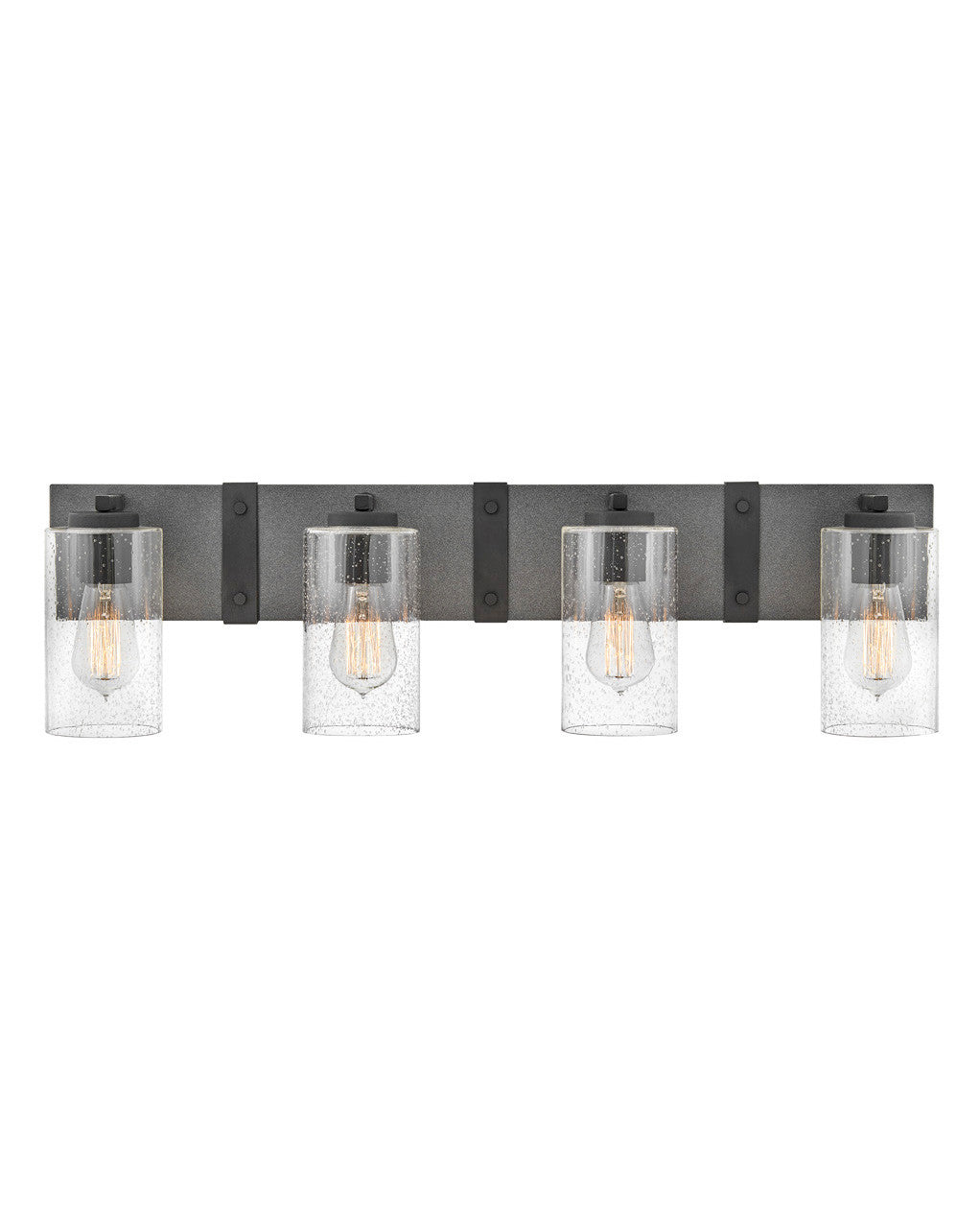 Hinkley Lighting Sawyer Four Light Vanity Aged Zinc 5944DZ