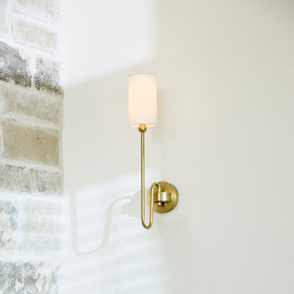 Quorum  Charlotte 1 Light Vanity Wall Mount - Aged Brass 597-1-80