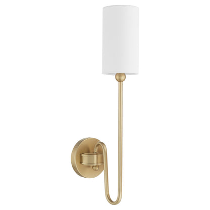 Quorum  Charlotte 1 Light Vanity Wall Mount - Aged Brass 597-1-80