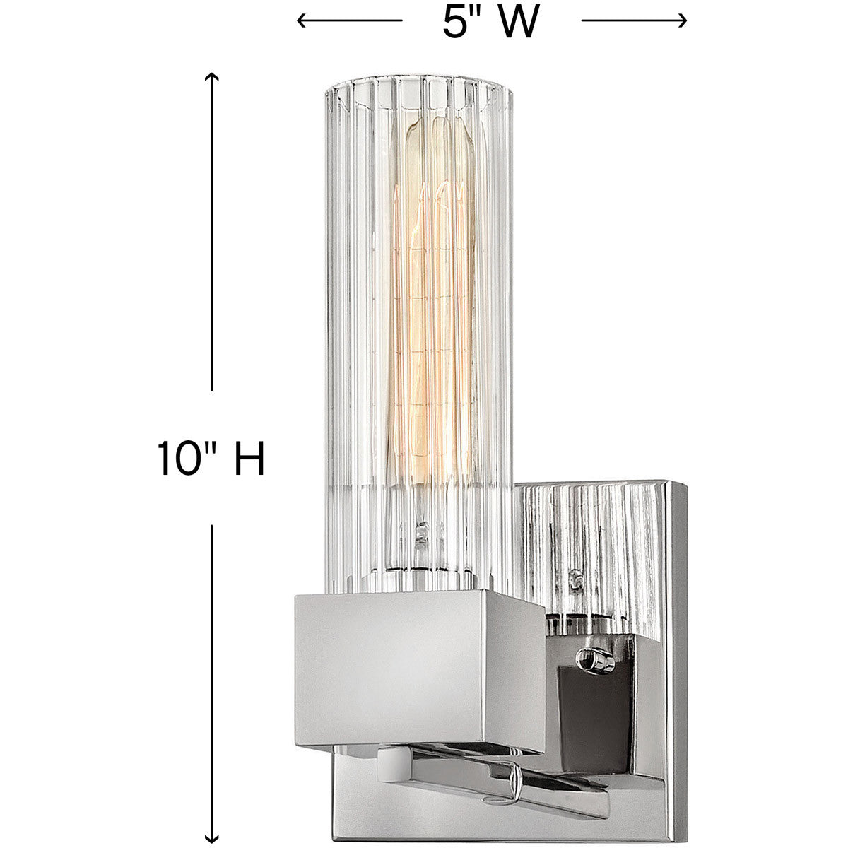 Hinkley Lighting Xander Single Light Vanity Polished Nickel 5970PN