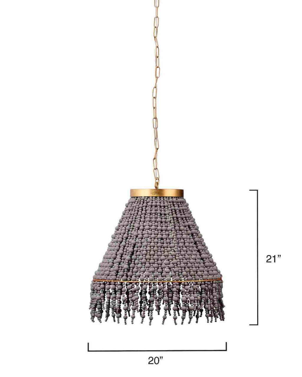 Jamie Young Angelou Beaded Cone Chandelier 5ANGE-CHGR