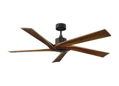 Visual Comfort Fan Aspen 56" Ceiling Fan - Aged Pewter, Handheld Remote, 6-speed, Reverse, indoor/outdoor 5ASPR56AGP