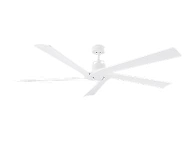 Visual Comfort Fan Aspen 70" Ceiling Fan - Matte White, Handheld Remote, 6-speed, Reverse, indoor/outdoor 5ASPR70RZW