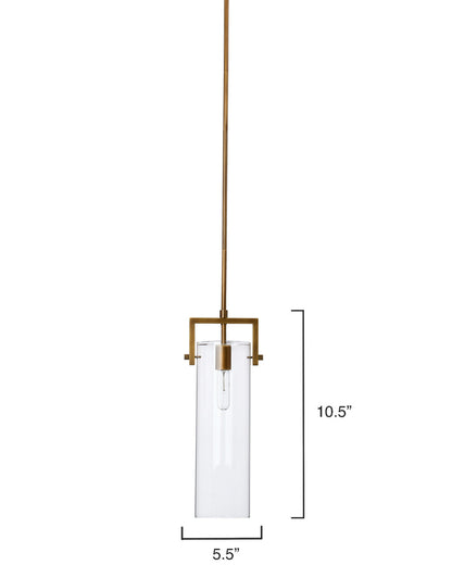 Jamie Young Cambrai Brass & Glass Pendant, Large 5CAMB-LGBR