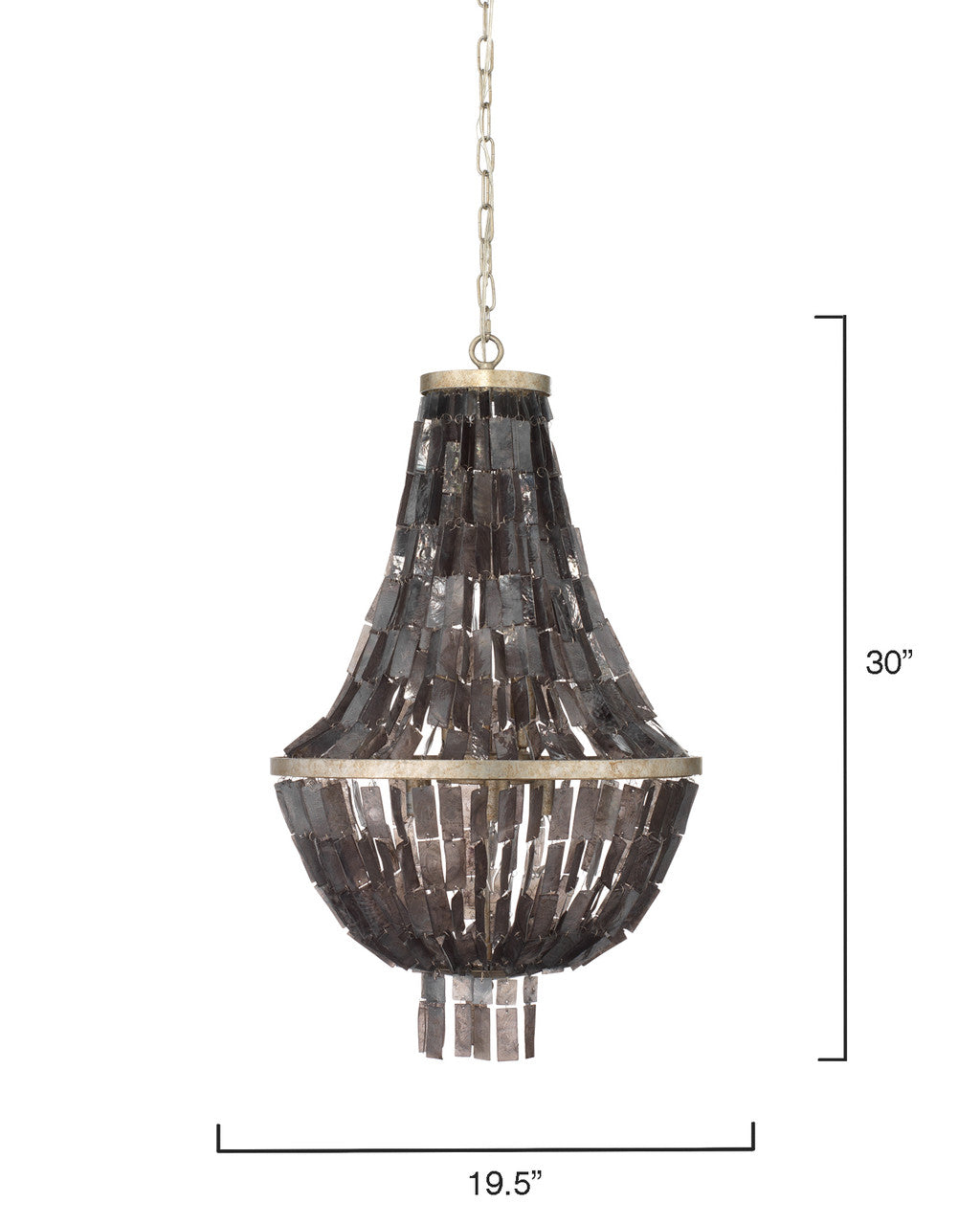 Jamie Young Capsize Chandelier 5CAPS-CHBK