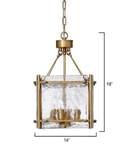 Jamie Young Glenn Small Square Chandelier AB  5GLEN-SMAB