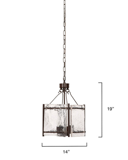 Jamie Young  Glenn Small Square Chandelier 5GLEN-SMOB