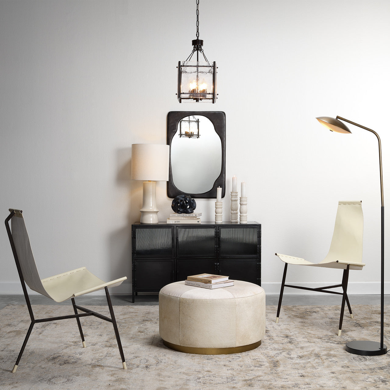 Jamie Young  Glenn Small Square Chandelier 5GLEN-SMOB